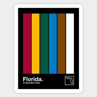 Florida // Original Minimalist Artwork Poster Design Magnet